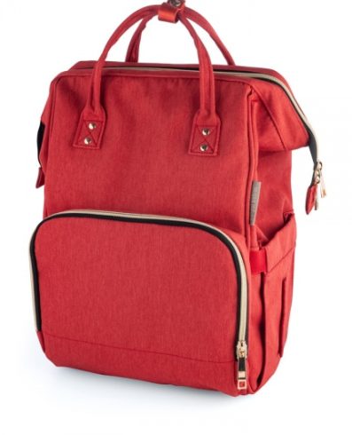 Rucsac CANPOL 50/101 pentru mame cu funcție de atașare la cărucior, roșu