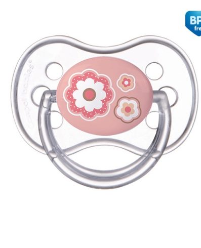 CANPOL 22/580 Suzetă simetrică din silicon 0-6 luni NOU-NĂSCUT roz