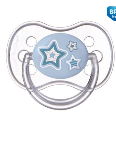 CANPOL 22/580 Suzetă simetrică din silicon 0-6 luni NOU-NĂSCUT albastru