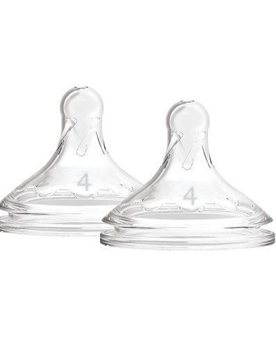 Dr. Brown's WN4201 Suzetă cu gât lat, nivel 4, pentru biberonul OPTIONS+, 2-pachet