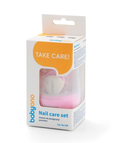 BO398/02 Set de îngrijire a unghiilor PINK TAKE CARE pentru copii și bebeluși