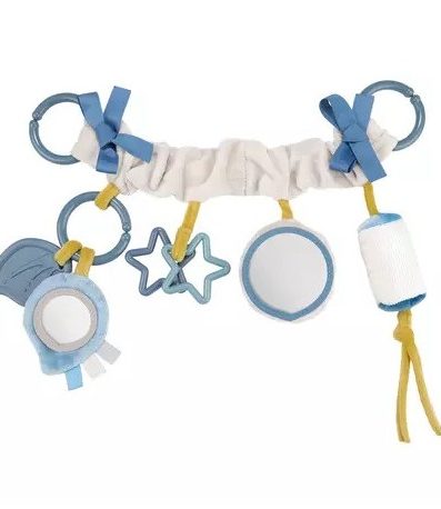 CANPOL 68/072 Pandantiv pentru cărucior/scaun auto PASTEL FRIENDS, gri