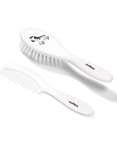 BO570/03 Perie și pieptene de păr pentru copii și bebeluși, peri moi, alb, TAKE CARE