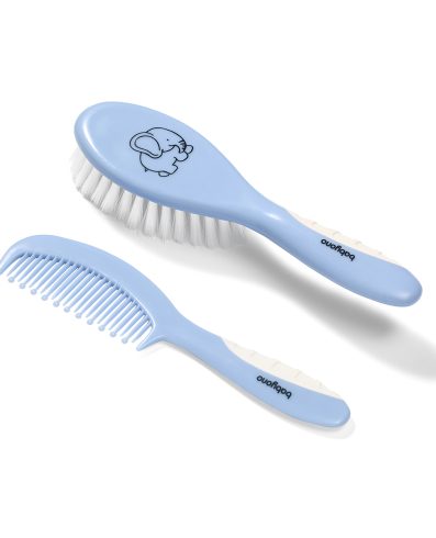 BO570/04 Perie și pieptene pentru copii și sugari cu peri moi, albastre TAKE CARE
