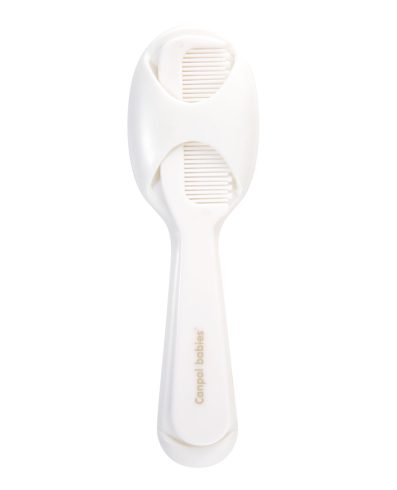 Perie și pieptene pentru bebeluși CANPOL 56/160, alb