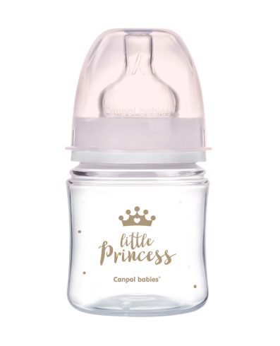 CANPOL 35/233 Biberon lat anticolici 120ml Easy Start Roz regal