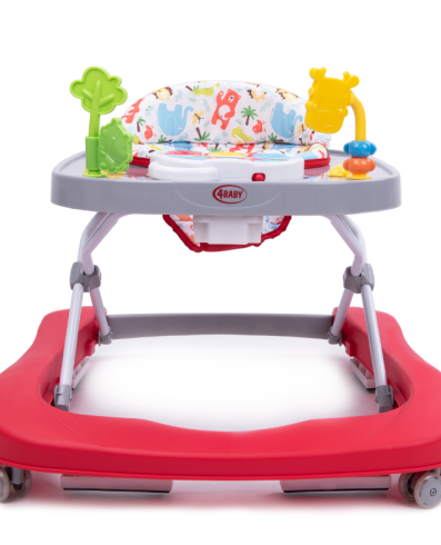 4 Premergător BABY WALK'N PUSH ROȘU