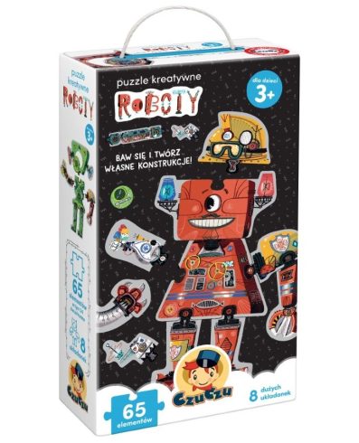 CzuCzu 6843762 Puzzle 65 piese Roboți 3+