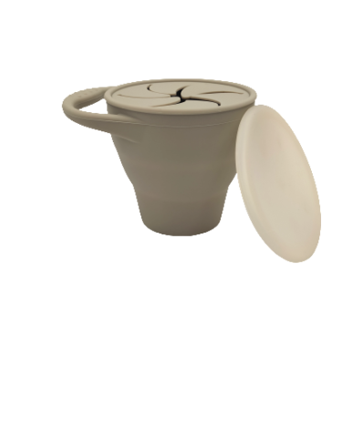 BABY 01145 Cană pliabilă din silicon, culoare nisip