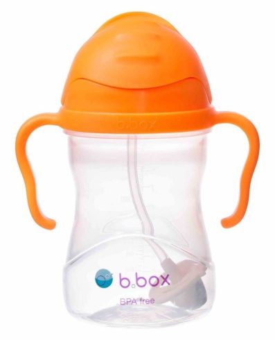 B.BOX BB00509 Sticlă cu pai 240 ml portocaliu