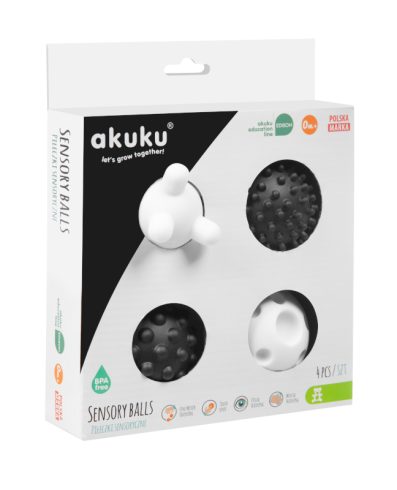 Set de bile senzoriale alb-negru AKUKU A0469
