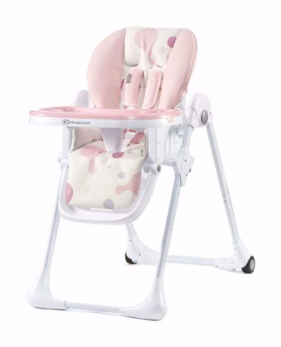 Scaun de hrănire roz KINDERKRAFT YUMMY