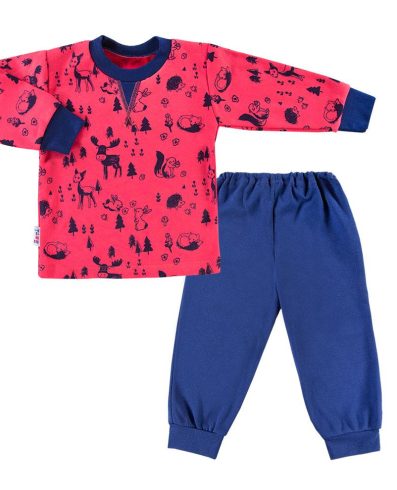 Pijamale EWA 900753 TRIP DZ imprimeu zmeură 110