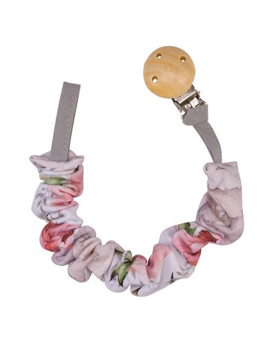 BABY 01268 Suport pentru suzetă Bujori - bumbac