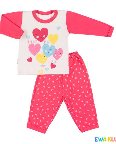 Pijama EWA 844811 LITTLE MOON DZIEW zmeură 98