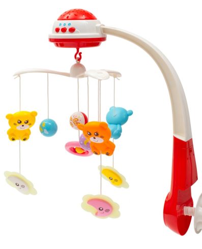 BABY MIX 37046 Mobilă din plastic cu proiector, roșu
