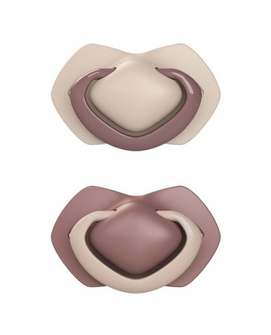 Suzetă calmantă din silicon CANPOL 22/656, simetrică, 6-18 luni, culoare pură, roz