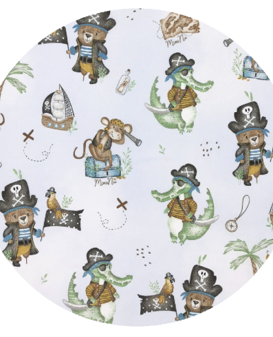 KIECZMERSKI Con rigidizat 75+75 cm MIMINU DESIGN Pirați Model natural