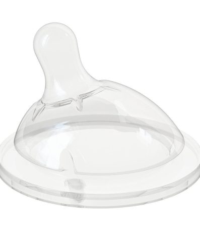 CHICCO 00081011100000 Tetină pentru biberon NF silicon 0m+ normal