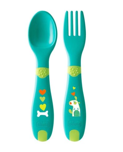 CHICCO 00016101300000 Primele tacâmuri din plastic 12 luni+