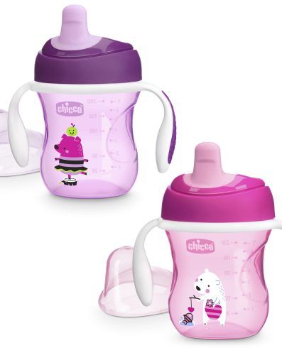 CHICCO 00006921100000 Cană anti-vărsare cu cioc, 6 luni+, fete