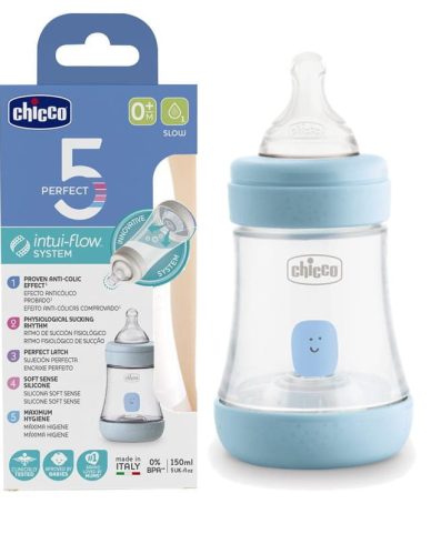 CHICCO 00020211200040 PERFECT5 Sticlă 150 ml 4 luni+ băieți*
