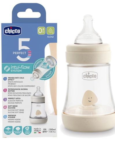 CHICCO 00020211300040 PERFECT5 sticlă 150 ml 4 luni+ neutru*