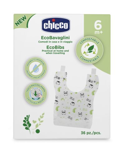 CHICCO 00010399000000 Baveți de unică folosință compostabilă 36 de bucăți.