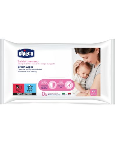 CHICCO 00009166000000 Șervețele umede pentru îngrijirea sânilor 72 buc