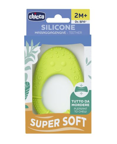 CHICCO 00028120300000 Jucărie de dentiție moale cu avocado, 2 luni+