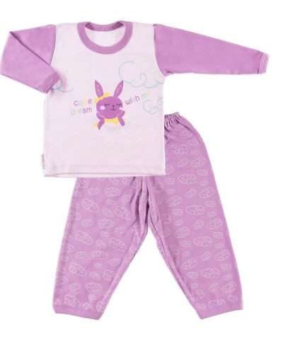 Pijamale EWA 844873 LITTLE MOON pentru fete, mov 86