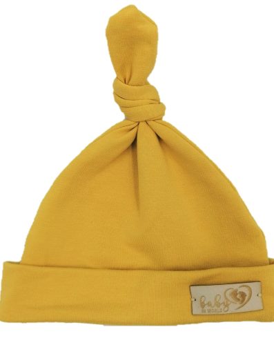 BEBELUȘI 01136 Căciulă pentru bebeluși Smurfett, culoare muștar, 7-12 luni