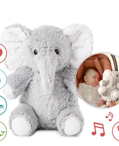 CLOUD B CLTT-7306 Elliot Elephant On The Go - Elefant care zumzăie cu cutie muzicală