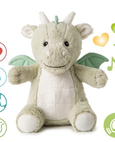 Dragon colibri cu senzor de mișcare și cutie muzicală, verde CLOUD B CLTT-7701