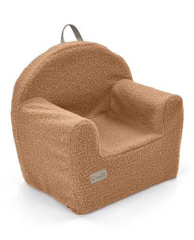 Fotoliu ALBERO MIO din spumă bouclé, roșu